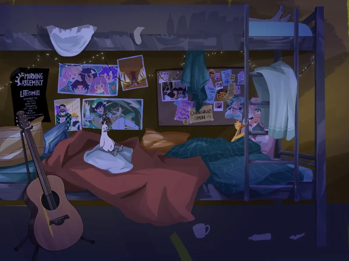 Background picture of ajon the living cartoon