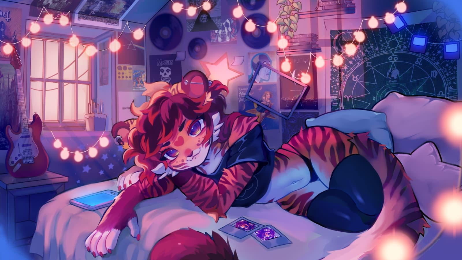 Background picture of tigerhead